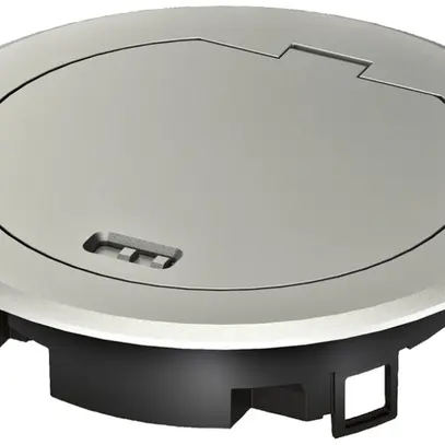 Couvercle Hager pour BSR02 métal argent 