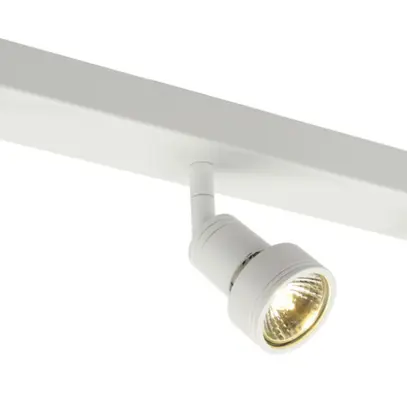 Plafoniera SLV PURI, 3×GU10 50W con anello deco IP20 bianco 