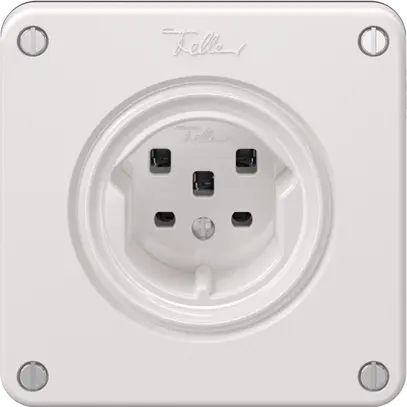 Presa NEVO, 1×T25, bianco 