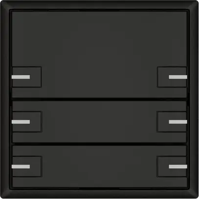 Universaltaster EDIZIO.liv UNI SNAPFIX® m.LED RGB 3× 2-Tbed.sz 