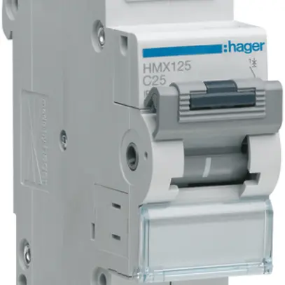 Disgiuntore Hager MCB 1P 230V tipo C 25A 1.5UM 
