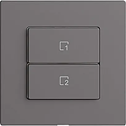 Pulsante scena 2 scene verticale/2T Edue Wiser grigio scuro 