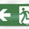 Plaque avec pictogramme ESYLUX SLC, flèche vers la gauche 