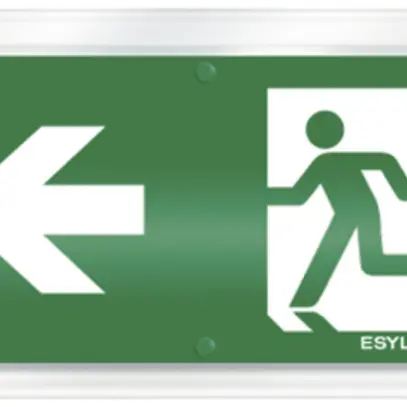 Pannello con pittogramma ESYLUX SLC, freccia v. sinistra 