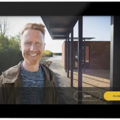 Stazione interna video AP Niko, a 2 fili, 1024×600 7", nero 