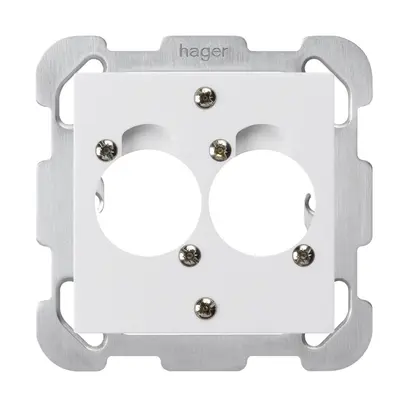 Kit di montaggio INC per 2 XLR kallysto bianco con piastra di fissaggio 