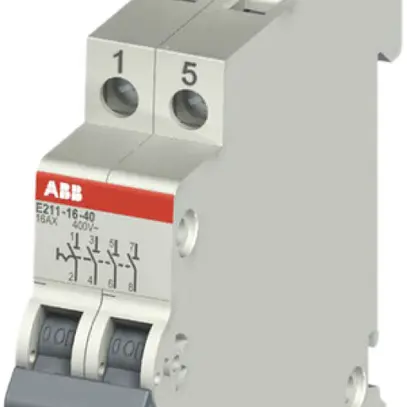 Interruttore AMD ABB E211, 16A/250V 4L 4Ch, 1UM, "0-I" 