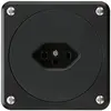 UP-Steckdose robusto Typ 23 schwarz ohne Klappdeckel 