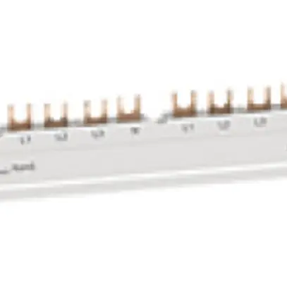 Peigne de raccordement Hager 4P-1/2 3L fourche 35mm² 125A 996.8×14mm blanc 