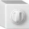 Interruttore rotativo AP basico 1/1L bianco con manopola 