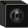 Interruttore rotativo AP basico 0/3L nero con manopola 