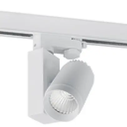 Proiettore LED per binario Brumberg 12W 230V 3000K 840lm Ø63mm bianco 