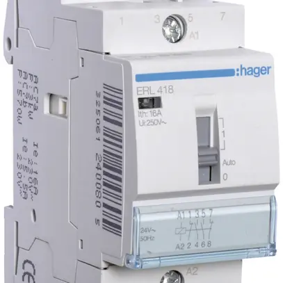 Contattore AMD Hager 24VAC 2 chiusura 2 apertura 16A 2UM 