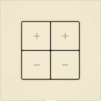 Station sec.variateur EDIZIO.liv Wiser SNAPFIX® 2 canaux 4 touches cr 