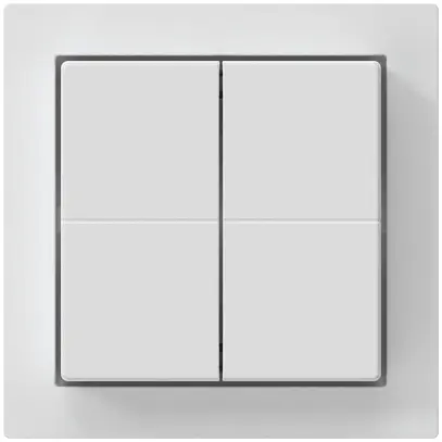 Kit frontale per pulsante senza fili Friends of Hue KAL, 60×60mm, c.tasto, bi 