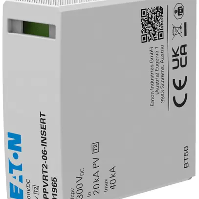 Insert pour déflecteur combiné Eaton SPPVRT2-06 DC 600V 2.5kV 