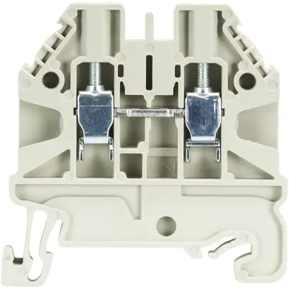 Morsetto passaggio componibile WT 0.14…4mm² 24A 1000V 2×vite 1 pi.guida 35mm gr 