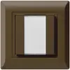 Pulsante multifunzionale INC kallysto.line KNX RF 2×marrone 