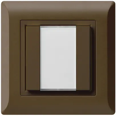 Pulsante multifunzionale INC kallysto.line KNX RF 2×marrone 