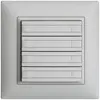 Poussoir ENC KNX 4× EDIZIOdue gris clair RGB sans LED avec insert papier 