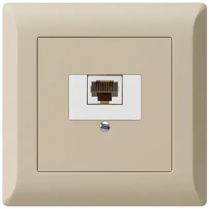 Presa di raccordo INC kallysto.line 1×RJ45u beige 
