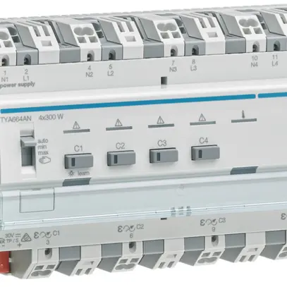Actionneur-variateur AMD Hager TYA664AN KNX système 4×300W 8UM 