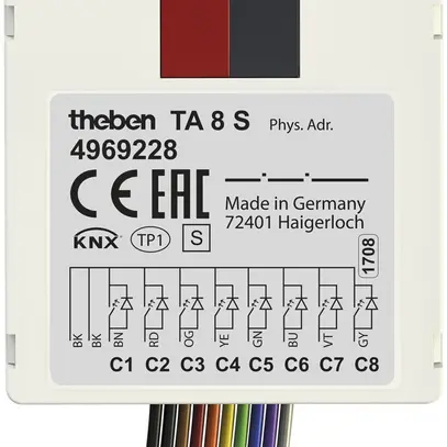 Entrée binaire INC Theben KNX 8 fois 