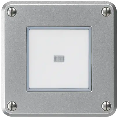 Contact à poussoir ENC robusto IP55 2P aluminium lumineux pour combinaison 