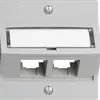 Montageset S-One EDIZIOdue F für 2×RJ45 schräg, hellgrau 