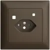 Kit frontal EDIZIOdue pour prise FI FMI, T13, shutter, coffee 
