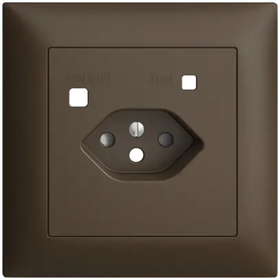 Kit frontale EDIZIOdue per presa FI FMI, T13, shutter, coffee 