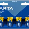 Batterie VARTA Consumer Longlife Power C alcaline Mn 1.5V blister à 4 pièces 