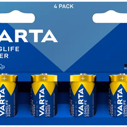 Batterie VARTA Consumer Longlife Power C alcaline Mn 1.5V blister à 4 pièces 