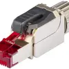Feldstecker R&M FM45 Standard, RJ45/s/u Kat.6A AWG22…26, gerade, grau/rot 