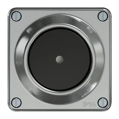 Pulsante luminoso ELEMENT 1P 1A 1C 16A 250V alluminio 