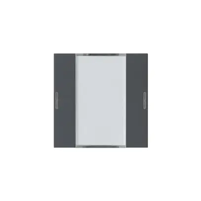 Kit frontal Hager kallysto 2×KNX LED systemlink/easylink anthracite 