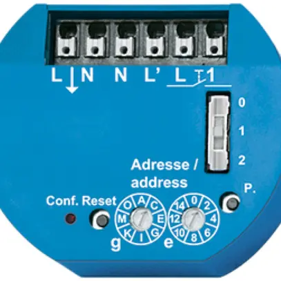 Acteur Powerline 1 canal Demelectric PL-SAM1L avec entrée 230V 