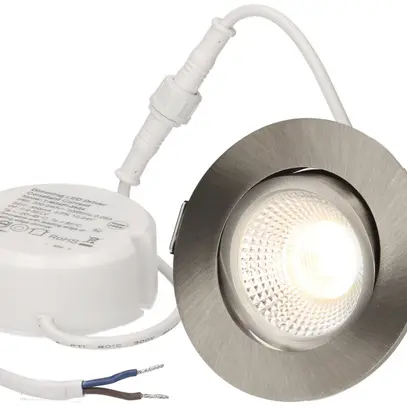 Spot LED INS maxLUCE SOLV-IP65 8W 230V DIM 710lm 930 foro Ø68mm 38° IP65 nichel 