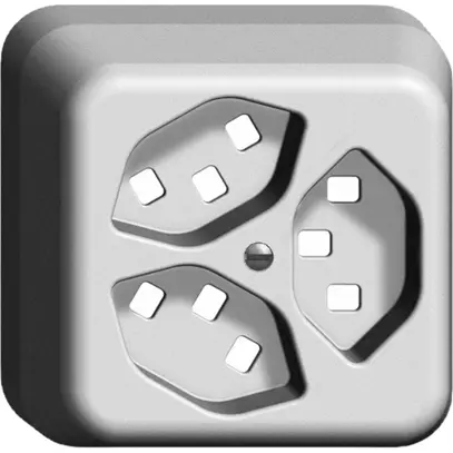 Coperchio AP FH per 3×T23 arancione 