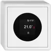 AP-Raumthermostat EDIZIO.liv SNAPFIX® 230VAC 4…30°C 74×74mm weiss 