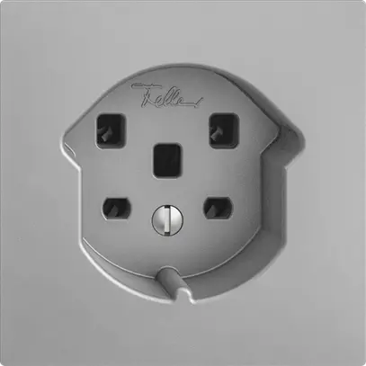 Presa INC EDIZIOdue T25 16A silver, morsetti a vite 