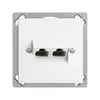 Prise INC 2×RJ45/u 8P sép.EDIZIOdue blanc ITplus 