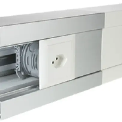 Canale parapetto Woertz 140×90mm con barra e materiale di connessione alluminio 