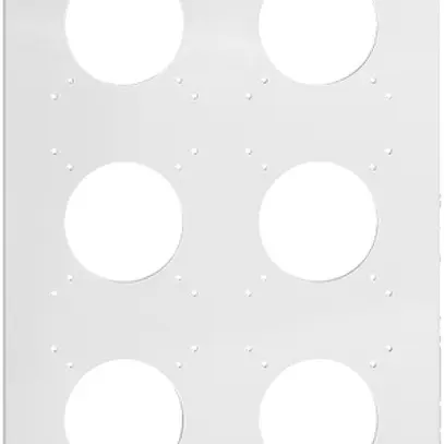 Placca di montaggio INC 3×2 Feller NEVO, per combinazione, con 6 fori NUP, ne 