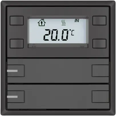 Poussoir RTH EDIZIO.liv SNAPFIX® a.RGB-LED 2×touches comm.2T grf 