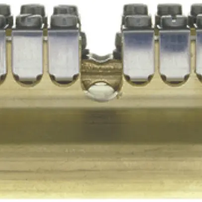 Borne de terre joignable Woertz 16mm² raccordement à vis 17×1 rail DIN 35mm 