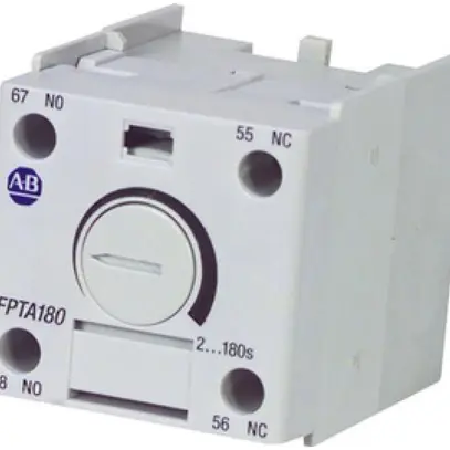 Relais temporisé AB 100-FPTA30 (pneumatique), temp. à l'attraction 0.3…30s 