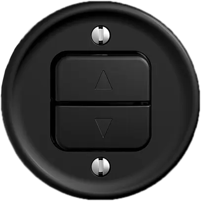 Poussoir pour stores ENC STANDARDdue Q noir 1 canal 