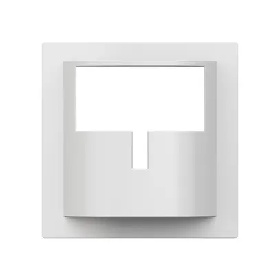 Plaque frontale Hager kallysto H pour détecteur de mouvement blanc 