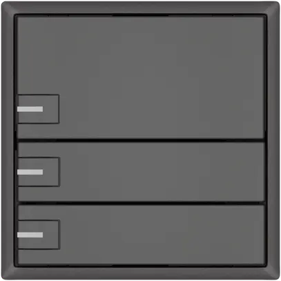 Poussoir KNX RGB EDIZIO.liv SNAPFIX® capteur temp.RGB-LED 3× comm.1T grf 